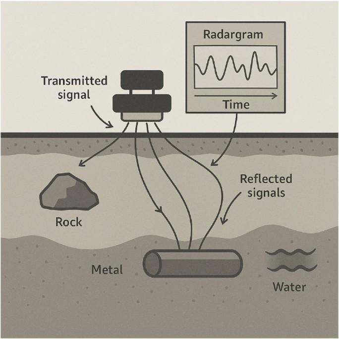 Desvendando o GPR: como o georadar revela o que está oculto no subsolo.