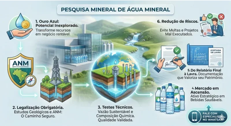 Pesquisa Mineral: Como Legalizar sua Fonte de Água Mineral
